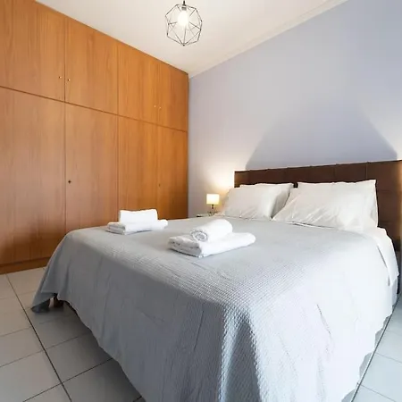 Semiramis With View / Sleeps 9 Adults * Nea Iraklitsa